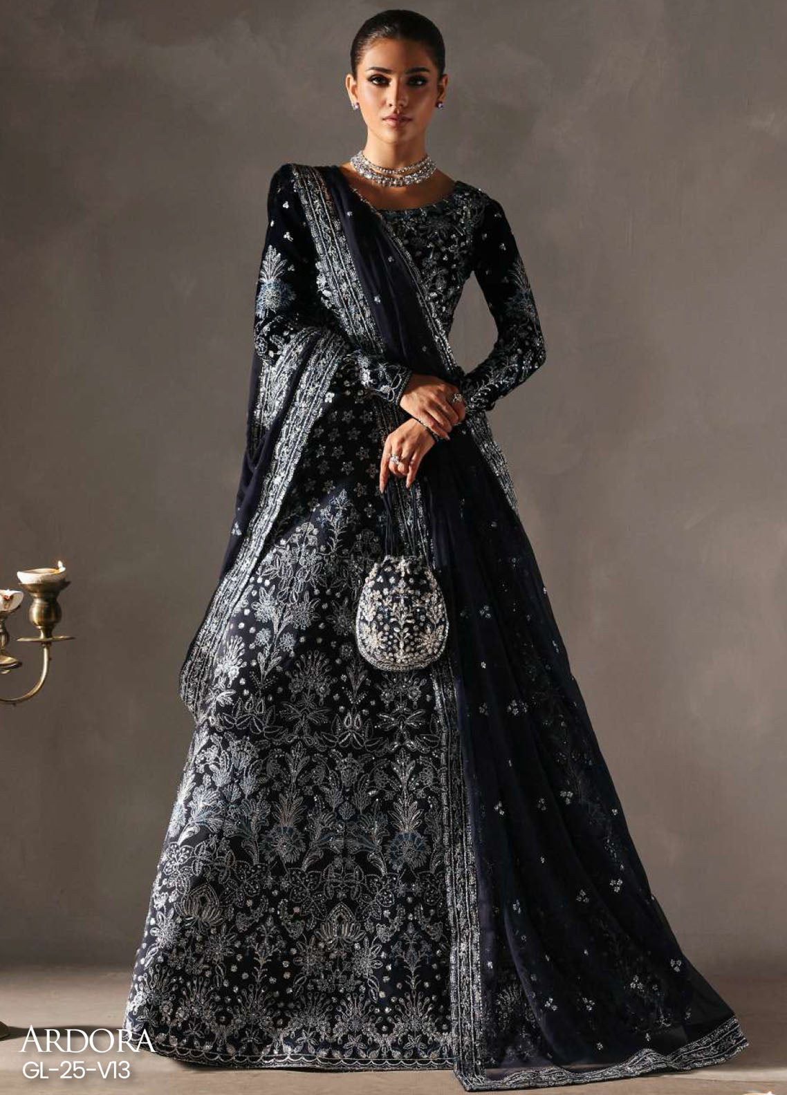 Marais By Gulaal Formals Embroidered Velvet 3 Piece Unstitched Suit GL25MVF D-V-13 ARDORA Marais By Gulaal Formals Embroidered Velvet 3 Piece Unstitched Suit GL25MVF D-V-13 ARDORA