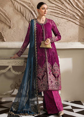 Maria B Embroidered Chiffon 3 Piece Unstitched Suit MB25C D-02