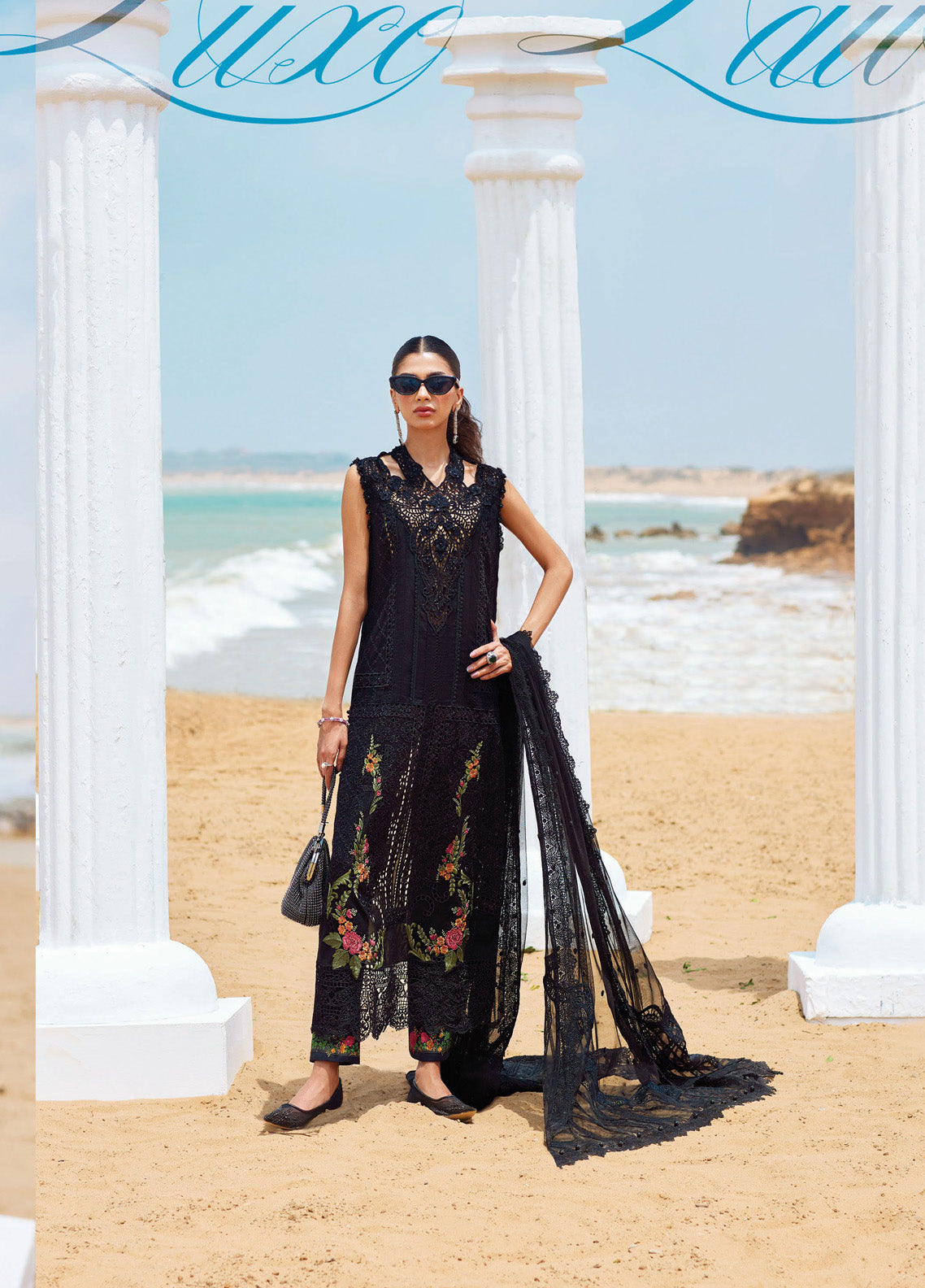 Maria B Embroidered Lawn 3 Piece Unstitched Suit MB25LL D-01 Maria B Embroidered Lawn 3 Piece Unstitched Suit MB25LL D-01