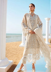 Maria B Embroidered Lawn 3 Piece Unstitched Suit MB25LL D-09
