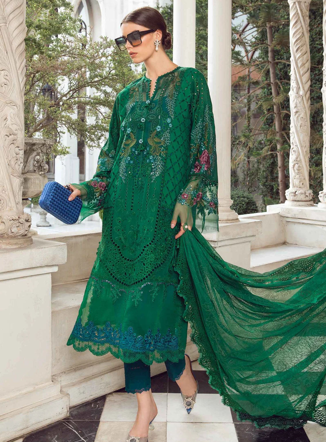 Maria B Luxury Embroidered Lawn Eid Edit-II 3 Piece Unstitched Suit MB24EE2 D-02 Maria B Luxury Embroidered Lawn Eid Edit-II 3 Piece Unstitched Suit MB24EE2 D-02