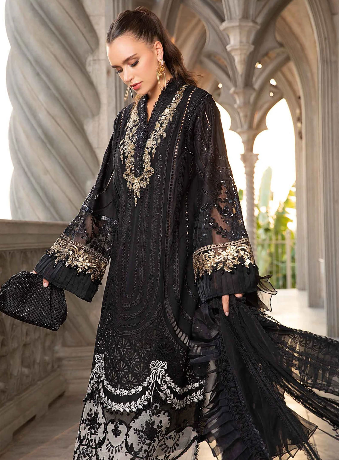 Maria B Luxury Embroidered Lawn Eid Edit-II 3 Piece Unstitched Suit MB24EE2 D-03 Maria B Luxury Embroidered Lawn Eid Edit-II 3 Piece Unstitched Suit MB24EE2 D-03