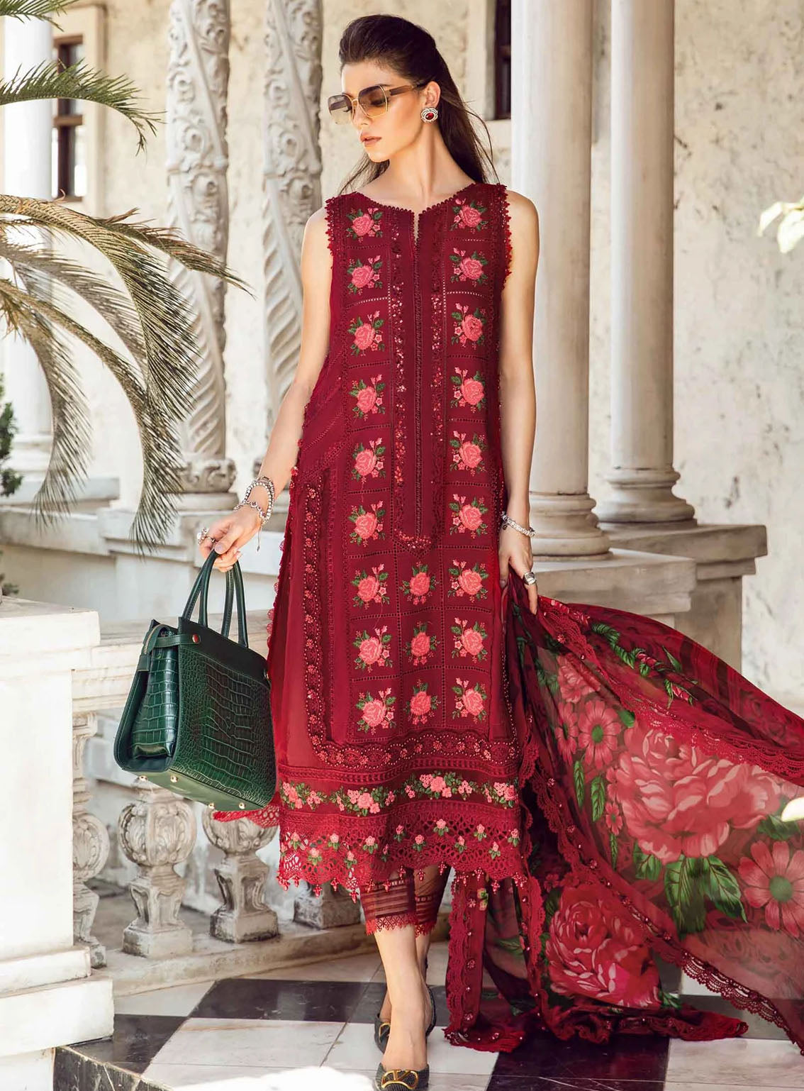 Maria B Luxury Embroidered Lawn Eid Edit-II 3 Piece Unstitched Suit MB24EE2 D-05 Maria B Luxury Embroidered Lawn Eid Edit-II 3 Piece Unstitched Suit MB24EE2 D-05