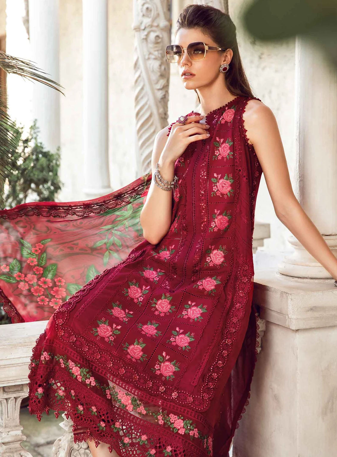 Maria B Luxury Embroidered Lawn Eid Edit-II 3 Piece Unstitched Suit MB24EE2 D-05 Maria B Luxury Embroidered Lawn Eid Edit-II 3 Piece Unstitched Suit MB24EE2 D-05