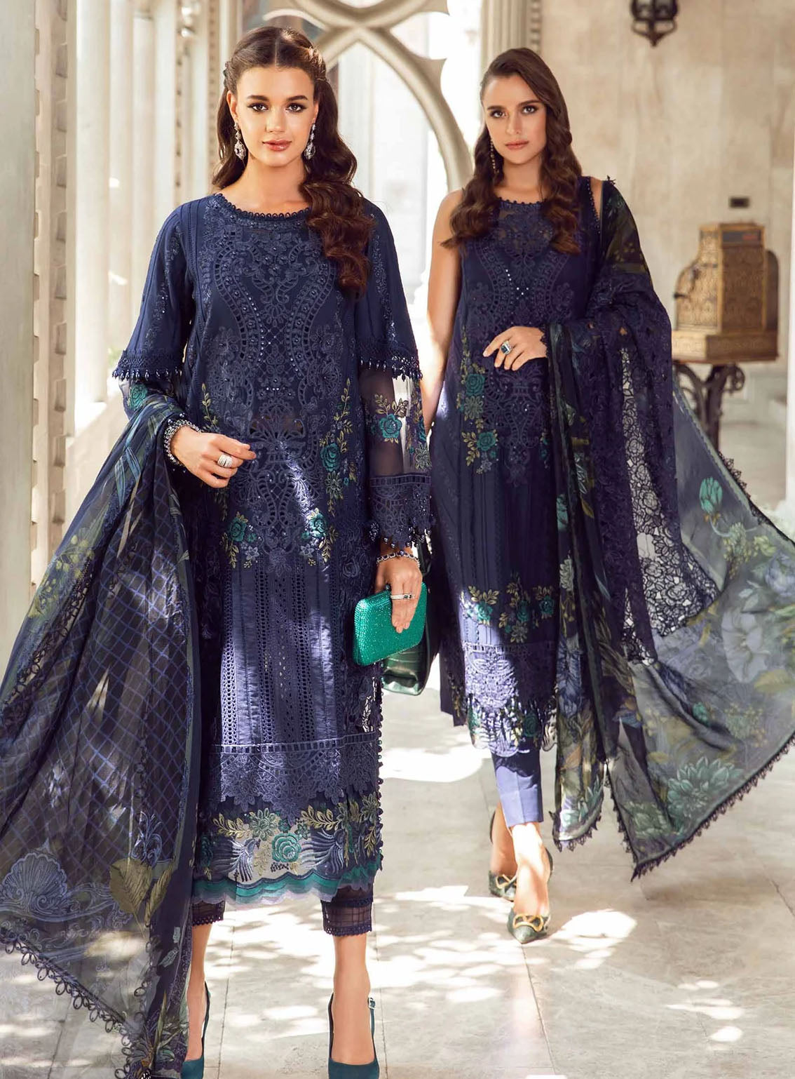 Maria B Luxury Embroidered Lawn Eid Edit-II 3 Piece Unstitched Suit MB24EE2 D-09 Maria B Luxury Embroidered Lawn Eid Edit-II 3 Piece Unstitched Suit MB24EE2 D-09