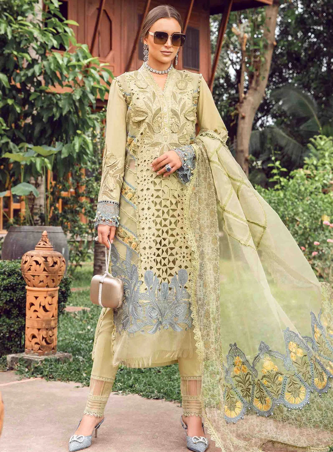 Maria B Luxury Embroidered Lawn Eid Edit-II 3 Piece Unstitched Suit MB24EE2 D-10 Maria B Luxury Embroidered Lawn Eid Edit-II 3 Piece Unstitched Suit MB24EE2 D-10