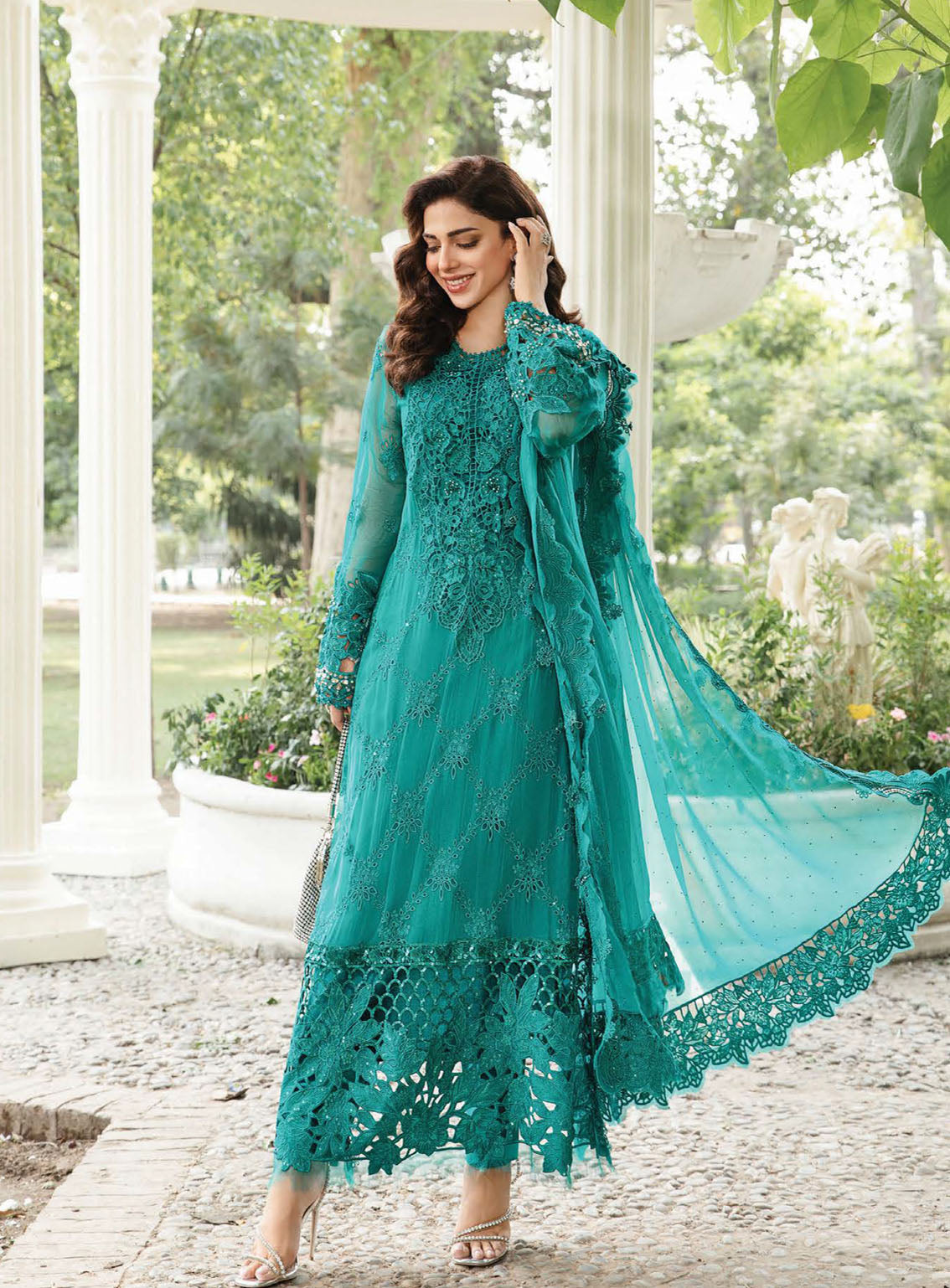 Maria B Luxury Formal Embroidered Chiffon 3 Piece Unstitched Suit MB24C D-05 Maria B Luxury Formal Embroidered Chiffon 3 Piece Unstitched Suit MB24C D-05