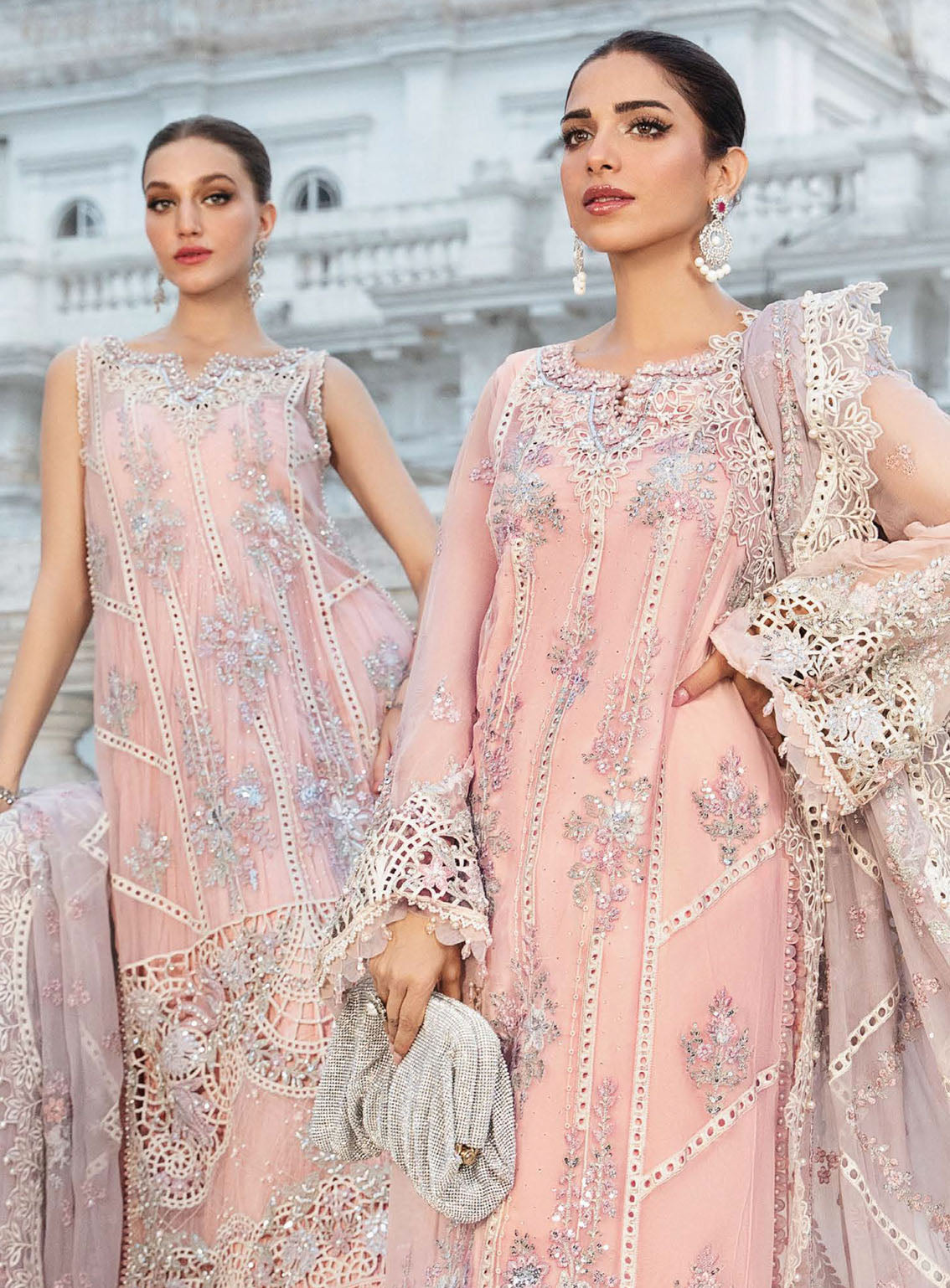 Maria B Luxury Formal Embroidered Chiffon 3 Piece Unstitched Suit MB24C D-06 Maria B Luxury Formal Embroidered Chiffon 3 Piece Unstitched Suit MB24C D-06