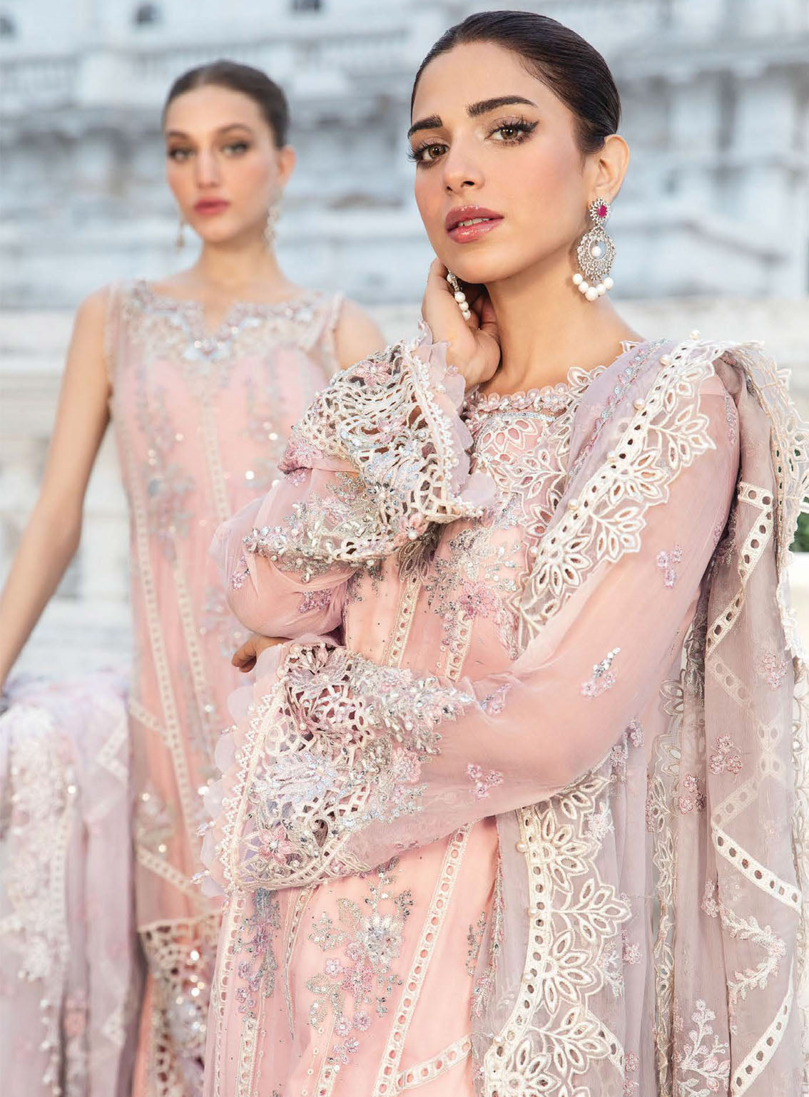 Maria B Luxury Formal Embroidered Chiffon 3 Piece Unstitched Suit MB24C D-06 Maria B Luxury Formal Embroidered Chiffon 3 Piece Unstitched Suit MB24C D-06