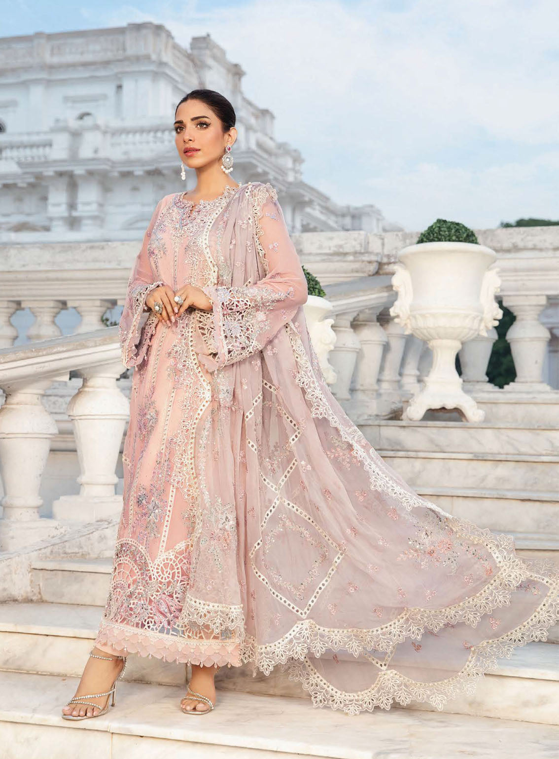 Maria B Luxury Formal Embroidered Chiffon 3 Piece Unstitched Suit MB24C D-06 Maria B Luxury Formal Embroidered Chiffon 3 Piece Unstitched Suit MB24C D-06