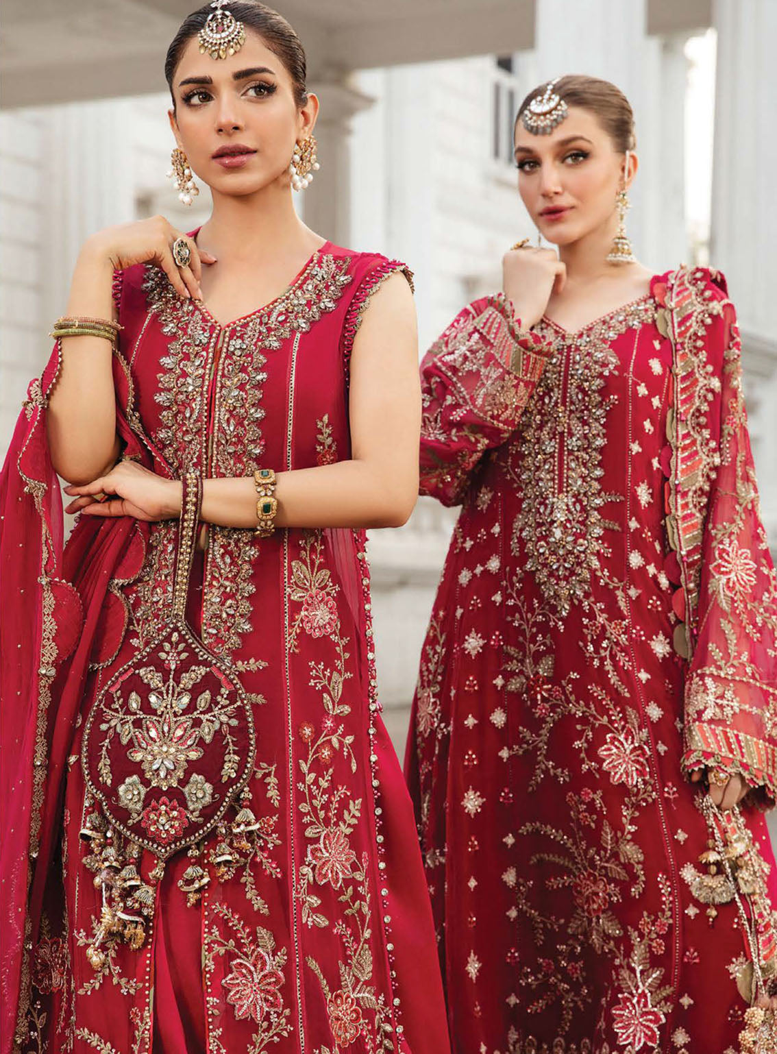 Maria B Luxury Formal Embroidered Chiffon 3 Piece Unstitched Suit MB24C D-07 Maria B Luxury Formal Embroidered Chiffon 3 Piece Unstitched Suit MB24C D-07