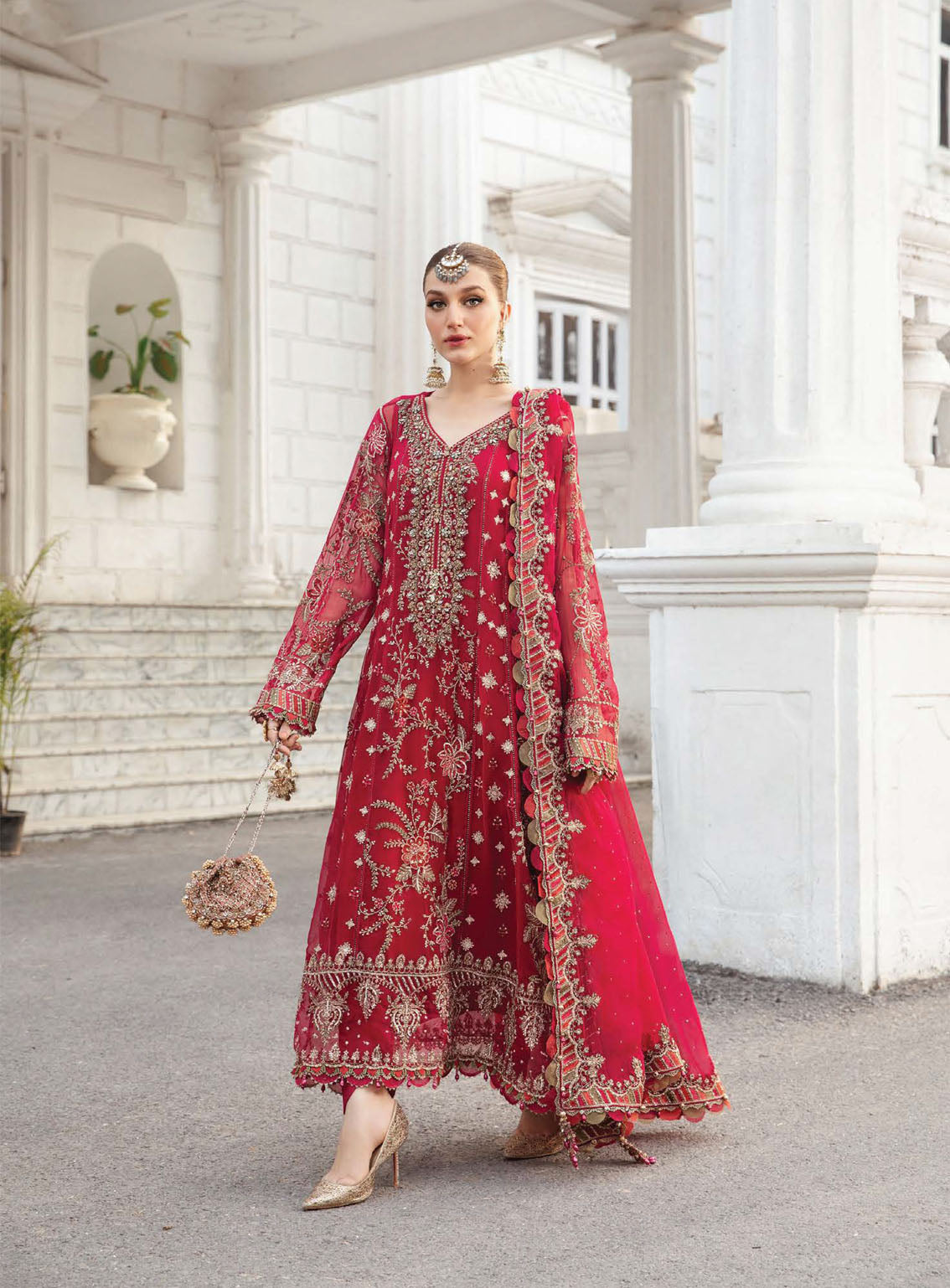 Maria B Luxury Formal Embroidered Chiffon 3 Piece Unstitched Suit MB24C D-07 Maria B Luxury Formal Embroidered Chiffon 3 Piece Unstitched Suit MB24C D-07