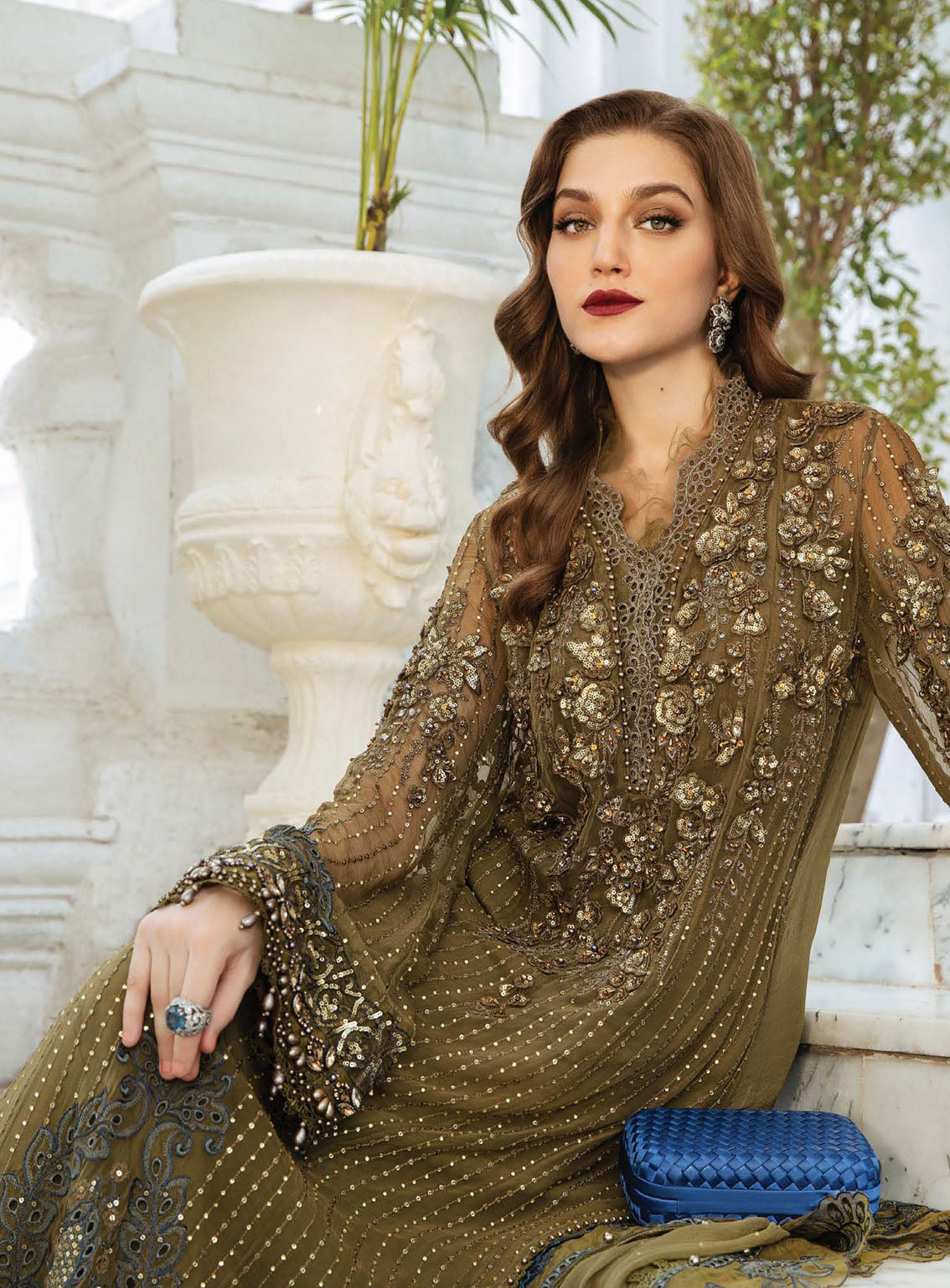 Maria B Luxury Formal Embroidered Chiffon 3 Piece Unstitched Suit MB24C D-08 Maria B Luxury Formal Embroidered Chiffon 3 Piece Unstitched Suit MB24C D-08