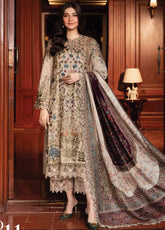 Maria B Winter Luxe Embroidered Linen 3 Piece Unstitched Suit MB24WL DL-1211