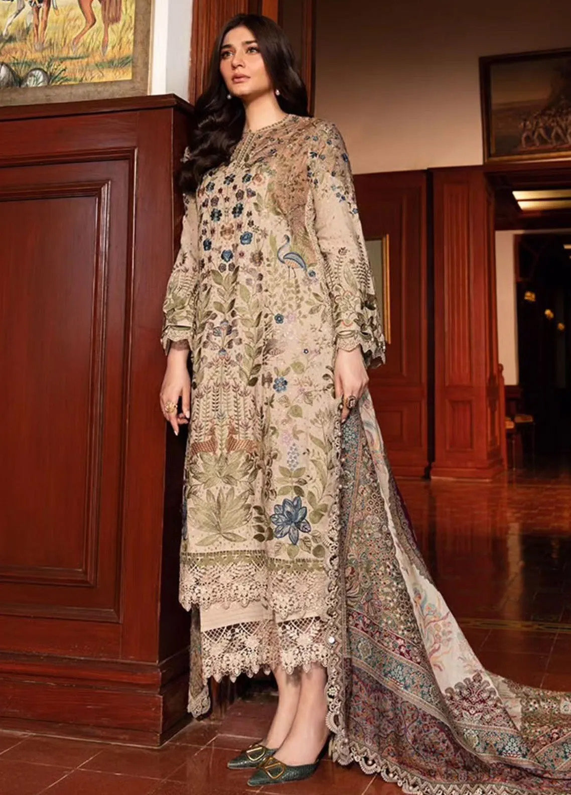 Maria B Winter Luxe Embroidered Linen 3 Piece Unstitched Suit MB24WL DL-1211 Maria B Winter Luxe Embroidered Linen 3 Piece Unstitched Suit MB24WL DL-1211
