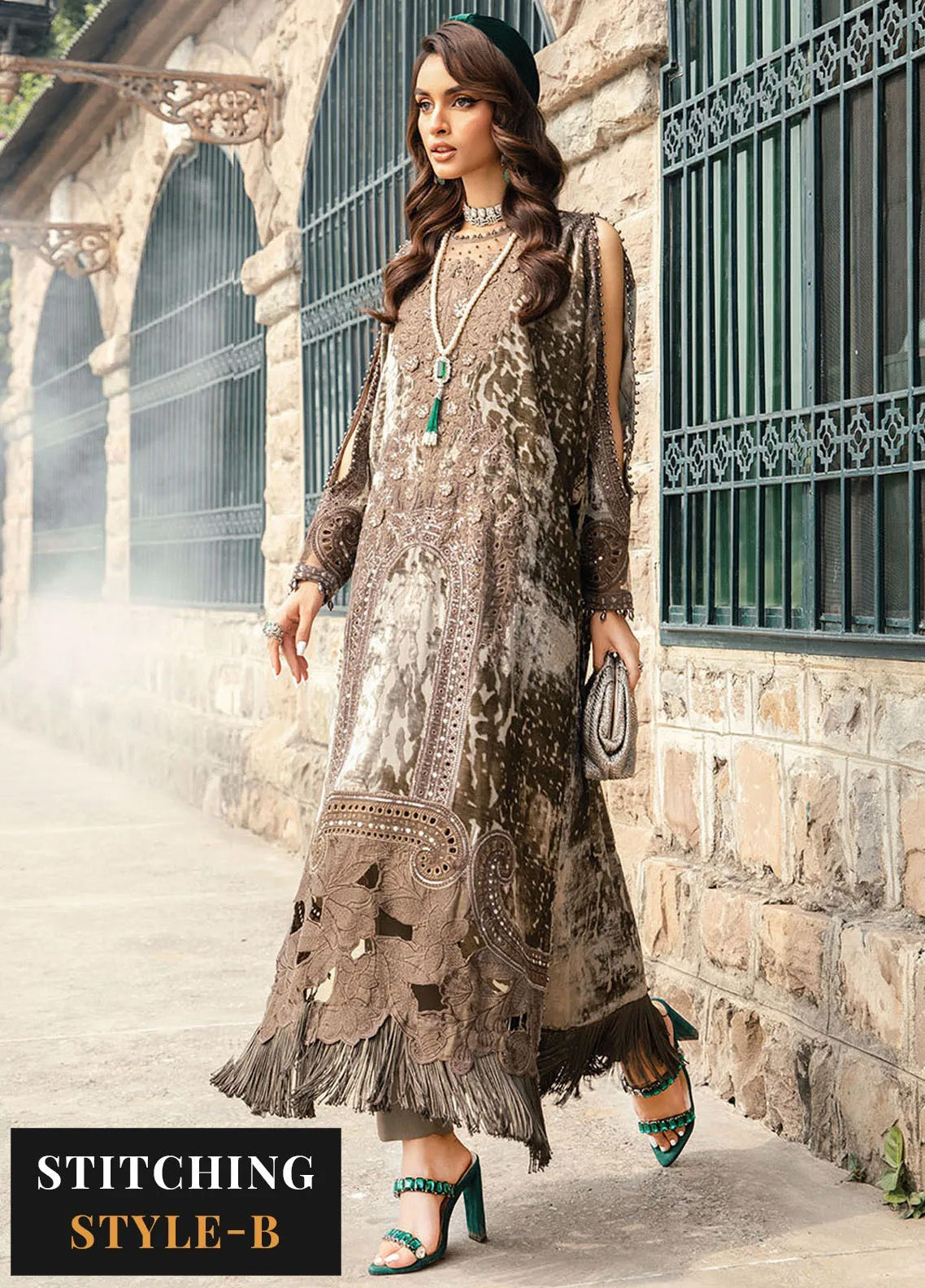 Maria B Winter Luxe Embroidered Palachi 3 Piece Unstitched Suit MB24WL DL-1201 Maria B Winter Luxe Embroidered Palachi 3 Piece Unstitched Suit MB24WL DL-1201
