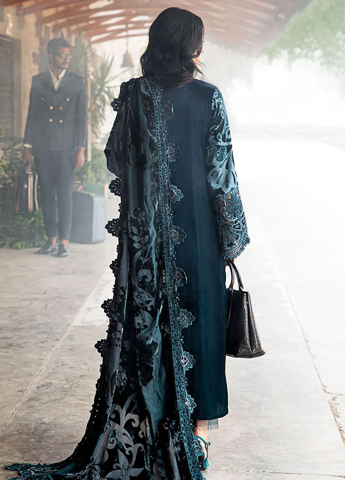 Maria B Winter Luxe Embroidered Palachi 3 Piece Unstitched Suit MB24WL DL-1203 Maria B Winter Luxe Embroidered Palachi 3 Piece Unstitched Suit MB24WL DL-1203