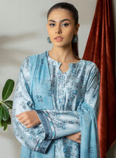 Marine By Rashid Textile Silk Luxury Printed 3 Piece Unstitched Suit RT24MV1 D-8286