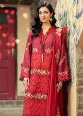Maryam Hussain Embroidered Lawn 3 Piece Unstitched Suit MH25LLV2 D-AMAL