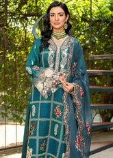Maryam Hussain Embroidered Lawn 3 Piece Unstitched Suit MH25LLV2 D-NEELUM