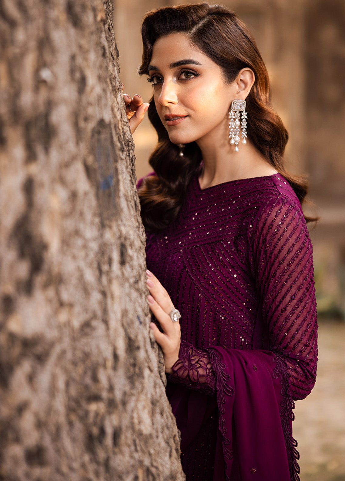 Maya Ali By Azure Embroidered Chiffon 3 Piece Unstitched Suit AZU24MAL D-GARNET MAJESTY Maya Ali By Azure Embroidered Chiffon 3 Piece Unstitched Suit AZU24MAL D-GARNET MAJESTY