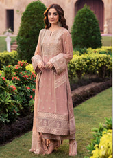 Maya Ali By Azure Embroidered Chiffon 3 Piece Unstitched Suit AZU24MAL D-NECTAR MIRAGE