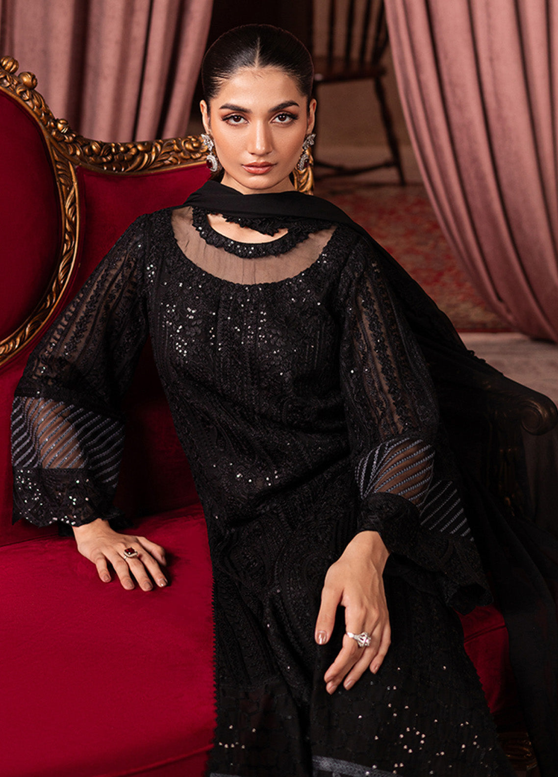 Maya Ali By Azure Embroidered Chiffon 3 Piece Unstitched Suit AZU24MAL D-NOIR MYSTIQUE Maya Ali By Azure Embroidered Chiffon 3 Piece Unstitched Suit AZU24MAL D-NOIR MYSTIQUE