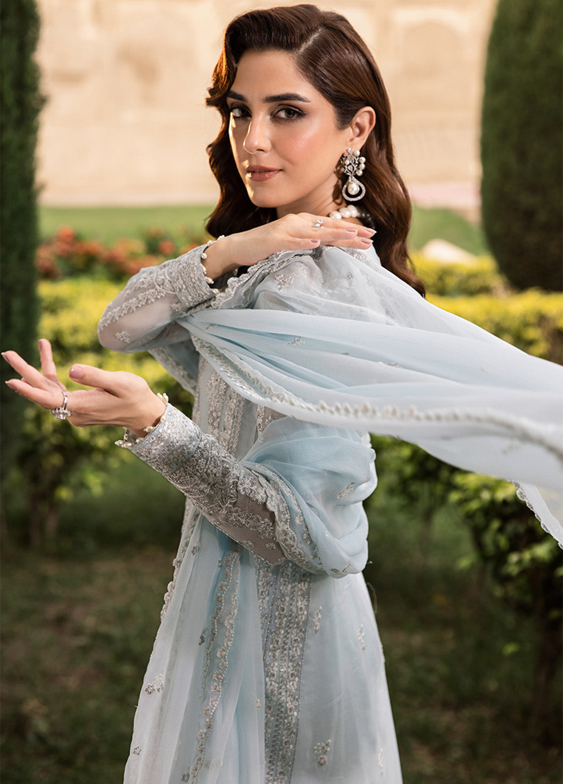 Maya Ali By Azure Embroidered Chiffon 3 Piece Unstitched Suit AZU24MAL D-OCEAN SAPPHIRE Maya Ali By Azure Embroidered Chiffon 3 Piece Unstitched Suit AZU24MAL D-OCEAN SAPPHIRE