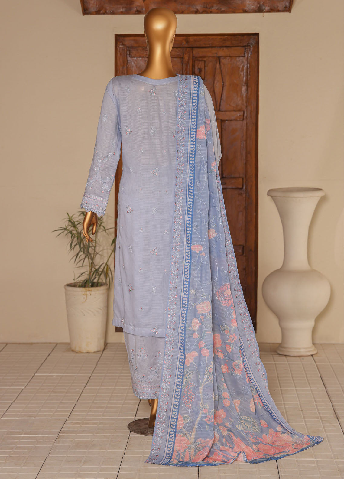 Mayaar By HZ Textiles Embroidered Cotton 3 Piece Unstitched Suit HZ25M D-MEC-02 Mayaar By HZ Textiles Embroidered Cotton 3 Piece Unstitched Suit HZ25M D-MEC-02