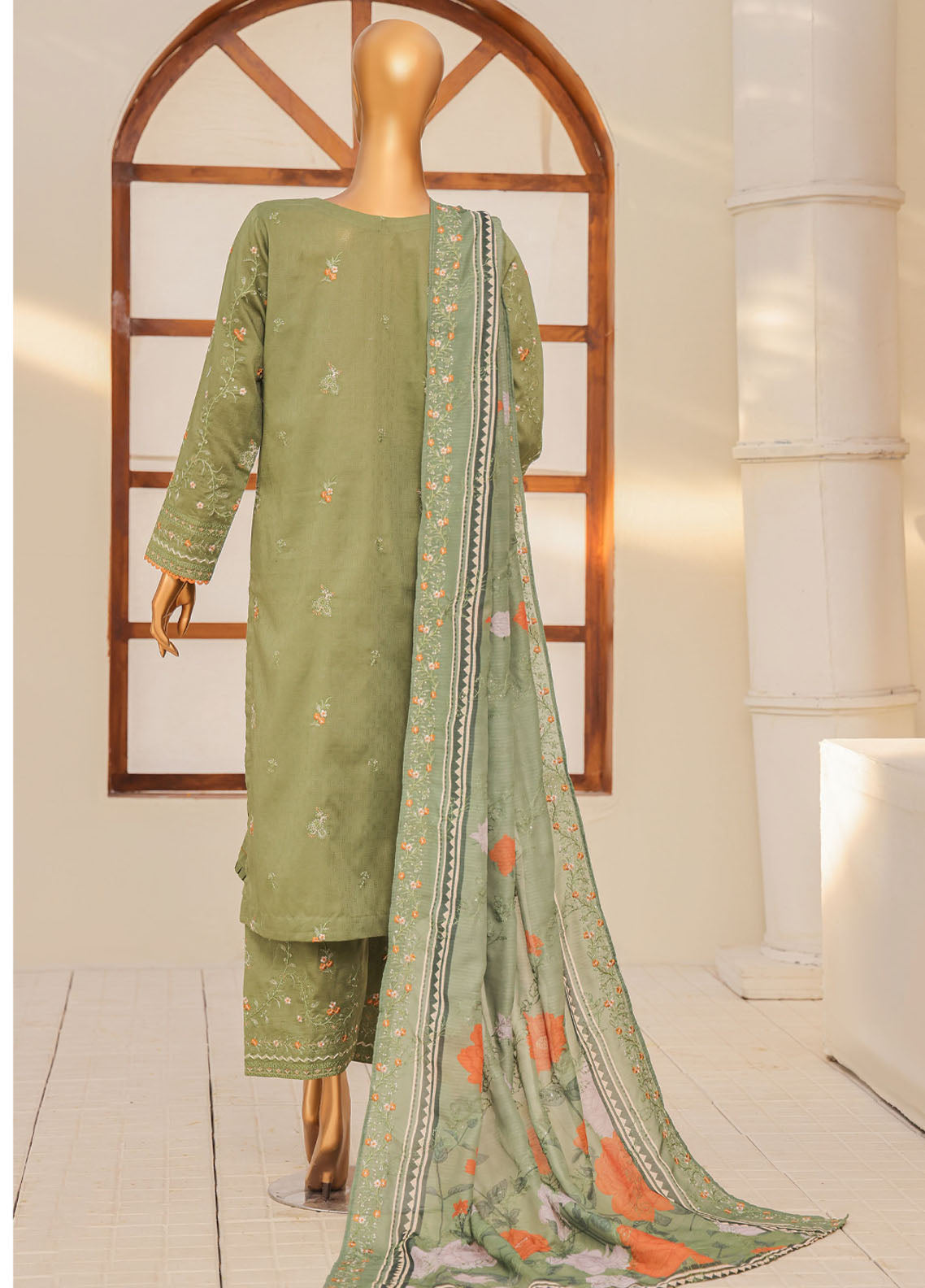 Mayaar By HZ Textiles Embroidered Cotton 3 Piece Unstitched Suit HZ25M D-MEC-03 Mayaar By HZ Textiles Embroidered Cotton 3 Piece Unstitched Suit HZ25M D-MEC-03