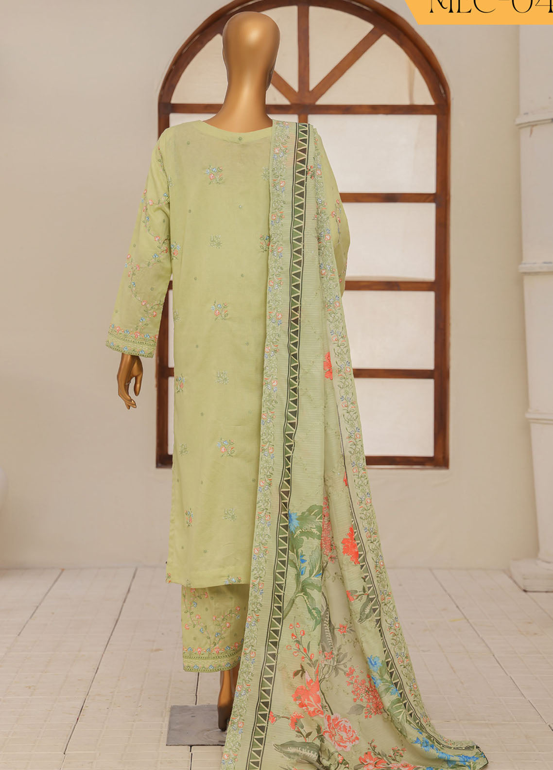 Mayaar By HZ Textiles Embroidered Cotton 3 Piece Unstitched Suit HZ25M D-MEC-04 Mayaar By HZ Textiles Embroidered Cotton 3 Piece Unstitched Suit HZ25M D-MEC-04