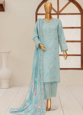 Mayaar By HZ Textiles Embroidered Cotton 3 Piece Unstitched Suit HZ25M D-MEC-06