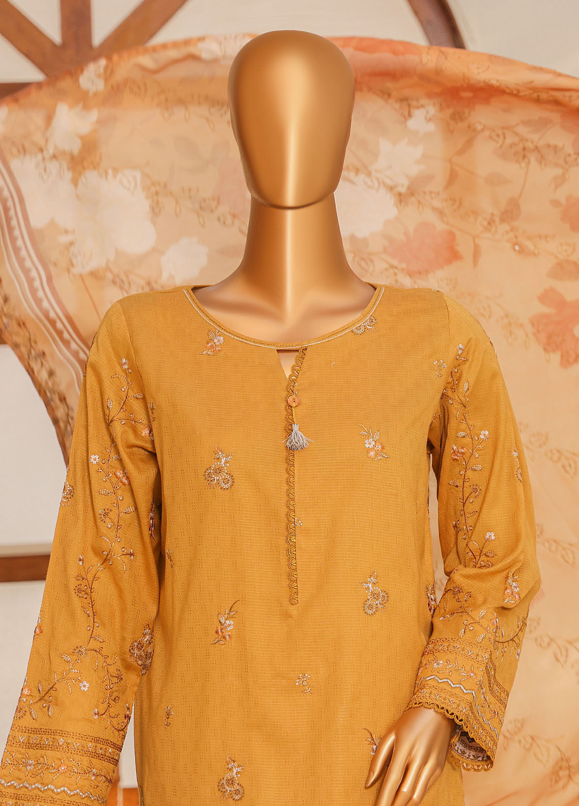 Mayaar By HZ Textiles Embroidered Cotton 3 Piece Unstitched Suit HZ25M D-MEC-07 Mayaar By HZ Textiles Embroidered Cotton 3 Piece Unstitched Suit HZ25M D-MEC-07