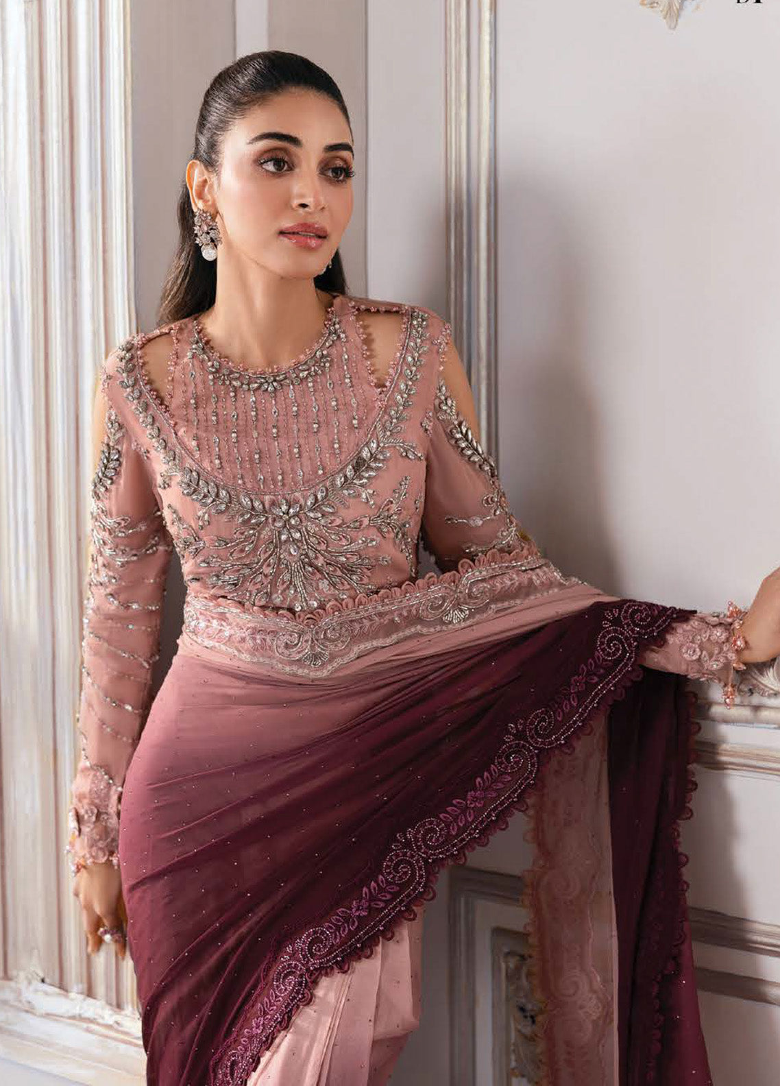 Mbroidered By Maria B Embroidered Chiffon 3 Piece Unstitched Suit MB25MF BD-2001 Mbroidered By Maria B Embroidered Chiffon 3 Piece Unstitched Suit MB25MF BD-2001