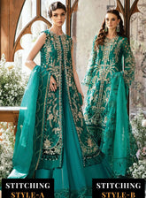 Mbroidered By Maria B Embroidered Organza 3 Piece Unstitched Suit MB24M D-06