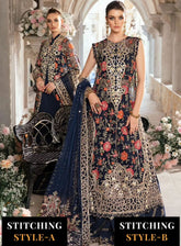 Mbroidered By Maria B Embroidered Organza 3 Piece Unstitched Suit MB24M D-08