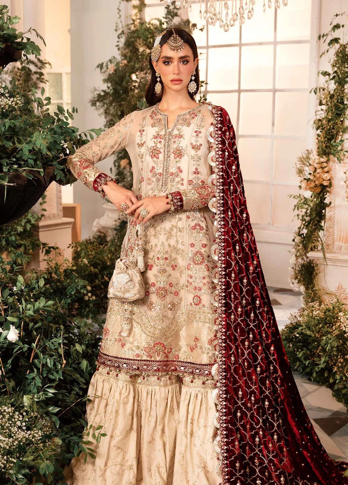 Mbroidered By Maria B Embroidered Organza 3 Piece Unstitched Suit MB24MW D-05 Mbroidered By Maria B Embroidered Organza 3 Piece Unstitched Suit MB24MW D-05