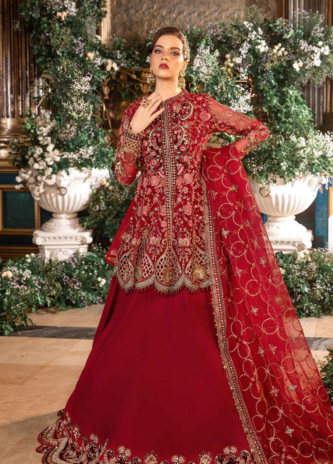 Mbroidered By Maria B Embroidered Organza 3 Piece Unstitched Suit MB24MW D-08 Mbroidered By Maria B Embroidered Organza 3 Piece Unstitched Suit MB24MW D-08