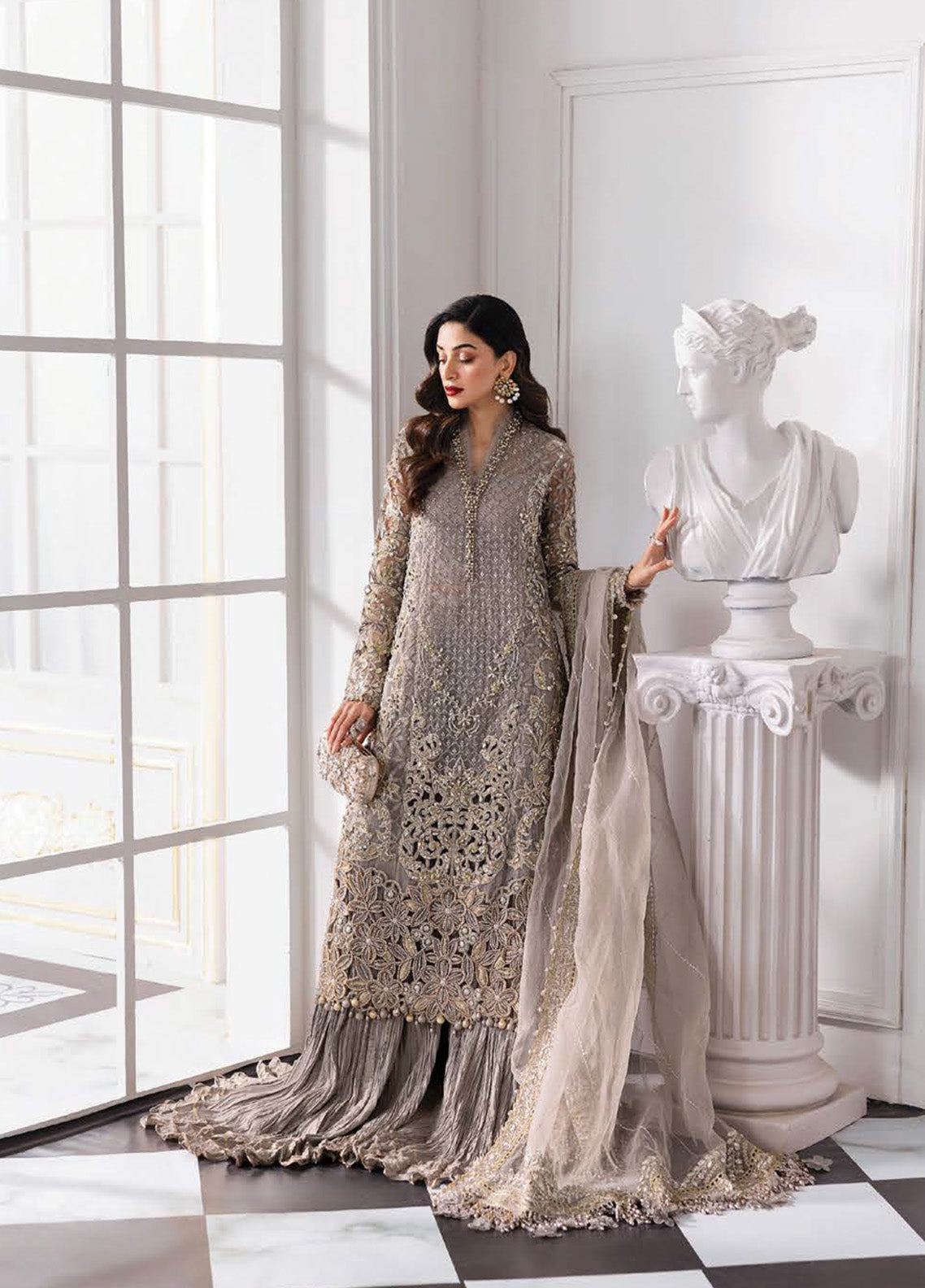 Mbroidered By Maria B Embroidered Organza 3 Piece Unstitched Suit MB25MF BD-2006 Mbroidered By Maria B Embroidered Organza 3 Piece Unstitched Suit MB25MF BD-2006