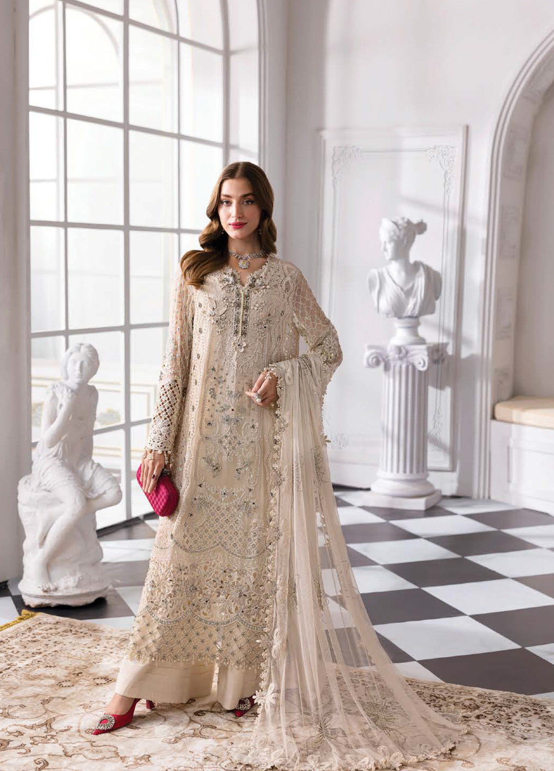 Mbroidered By Maria B Embroidered Organza 3 Piece Unstitched Suit MB25MF BD-2007 Mbroidered By Maria B Embroidered Organza 3 Piece Unstitched Suit MB25MF BD-2007