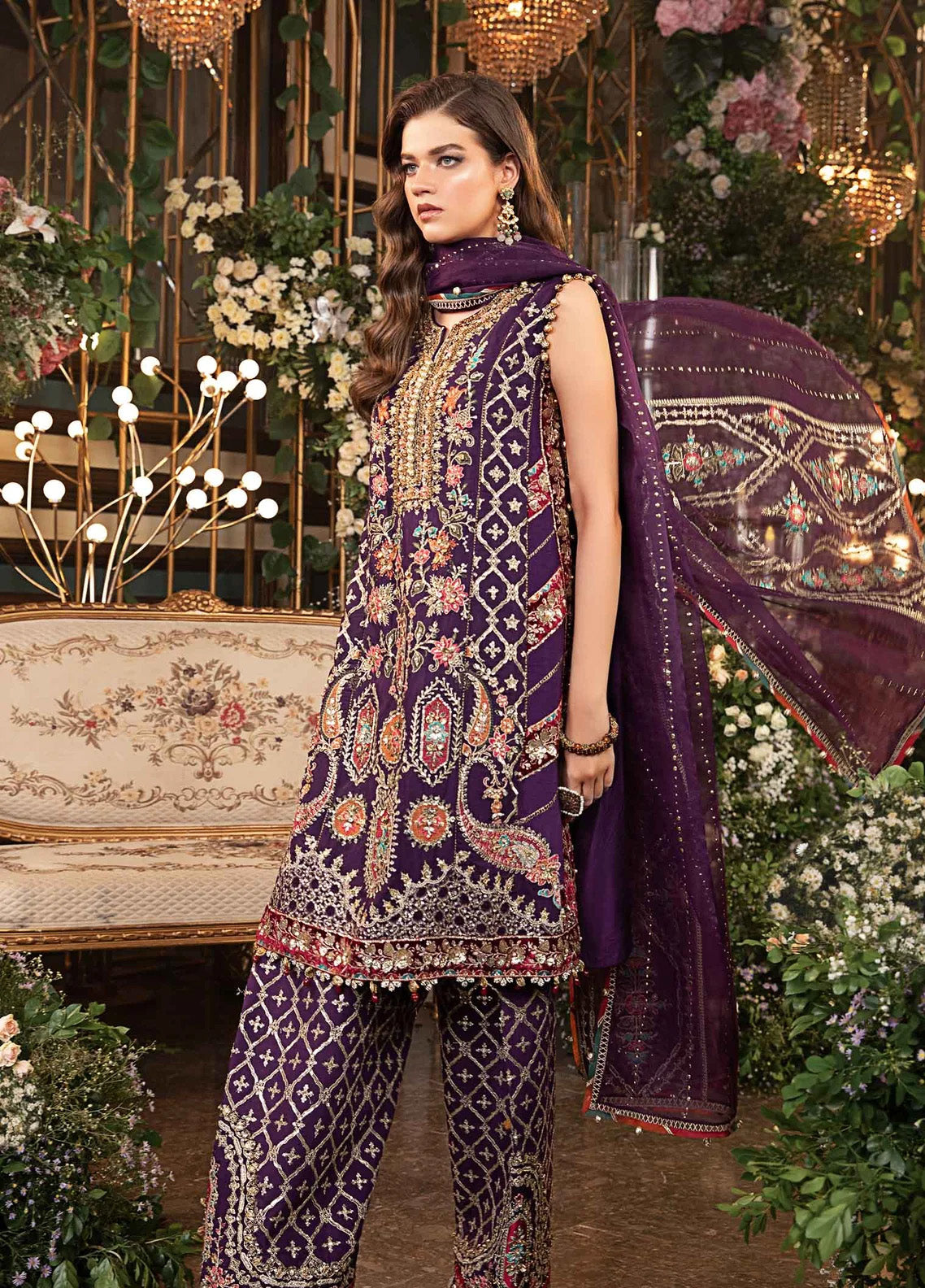 Mbroidered By Maria B Embroidered Raw Silk 3 Piece Unstitched Suit MB24MW D-03 Mbroidered By Maria B Embroidered Raw Silk 3 Piece Unstitched Suit MB24MW D-03