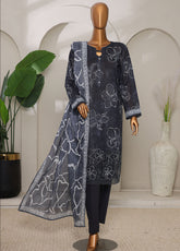 Meenakari By HZ Textiles Shamray Cotton 3 Piece Unstitched Suit HZ25ME MSC-901