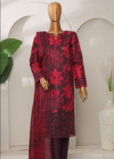 Meenakari By HZ Textiles Shamray Cotton 3 Piece Unstitched Suit HZ25ME MSC-905