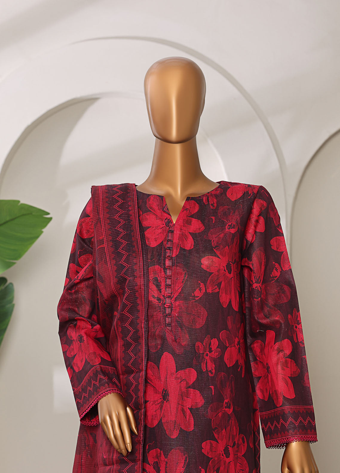 Meenakari By HZ Textiles Shamray Cotton 3 Piece Unstitched Suit HZ25ME MSC-905 Meenakari By HZ Textiles Shamray Cotton 3 Piece Unstitched Suit HZ25ME MSC-905