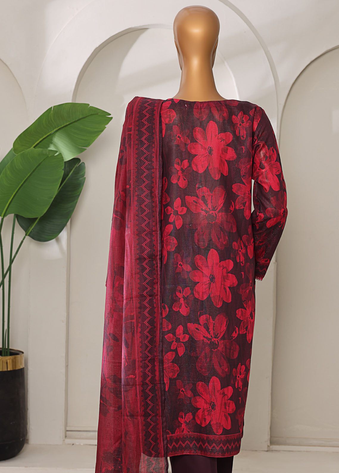 Meenakari By HZ Textiles Shamray Cotton 3 Piece Unstitched Suit HZ25ME MSC-905 Meenakari By HZ Textiles Shamray Cotton 3 Piece Unstitched Suit HZ25ME MSC-905