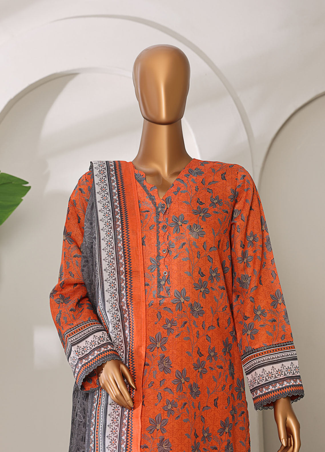 Meenakari By HZ Textiles Shamray Cotton 3 Piece Unstitched Suit HZ25ME MSC-906 Meenakari By HZ Textiles Shamray Cotton 3 Piece Unstitched Suit HZ25ME MSC-906