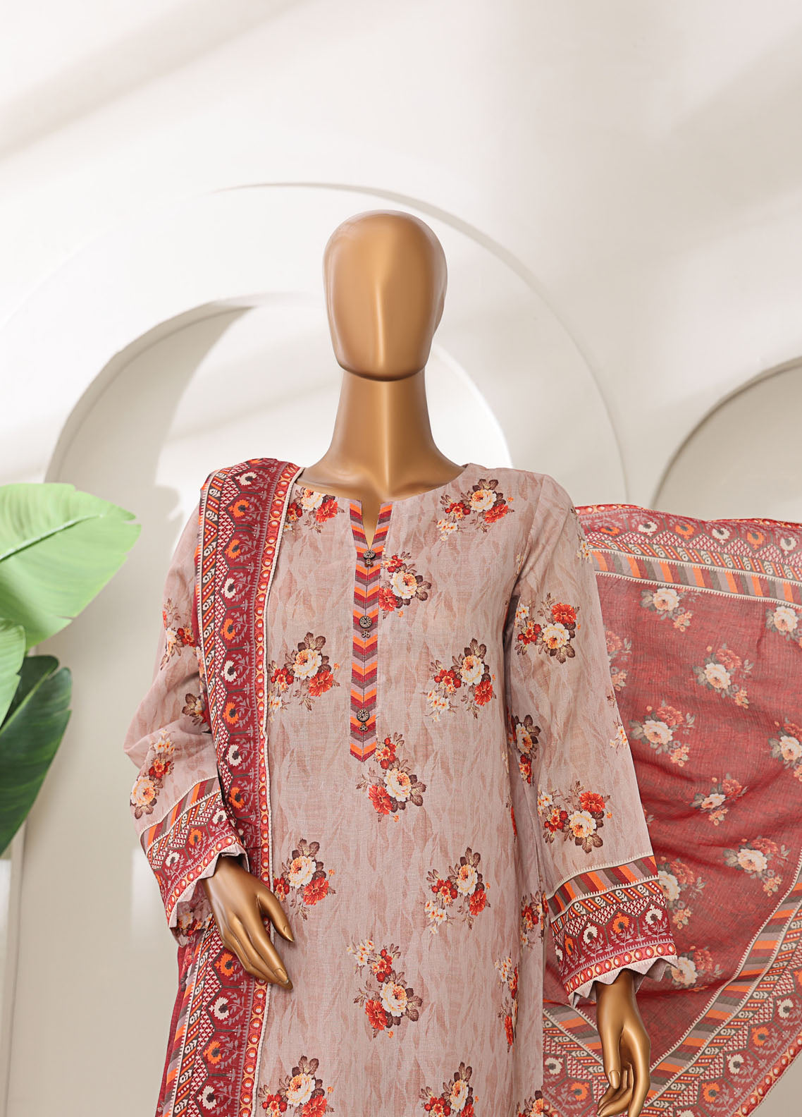 Meenakari By HZ Textiles Shamray Cotton 3 Piece Unstitched Suit HZ25ME MSC-907 Meenakari By HZ Textiles Shamray Cotton 3 Piece Unstitched Suit HZ25ME MSC-907