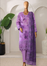 Meenakari By HZ Textiles Shamray Cotton 3 Piece Unstitched Suit HZ25ME MSC-908