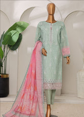 Meenakari By HZ Textiles Shamray Cotton 3 Piece Unstitched Suit HZ25ME MSC-909