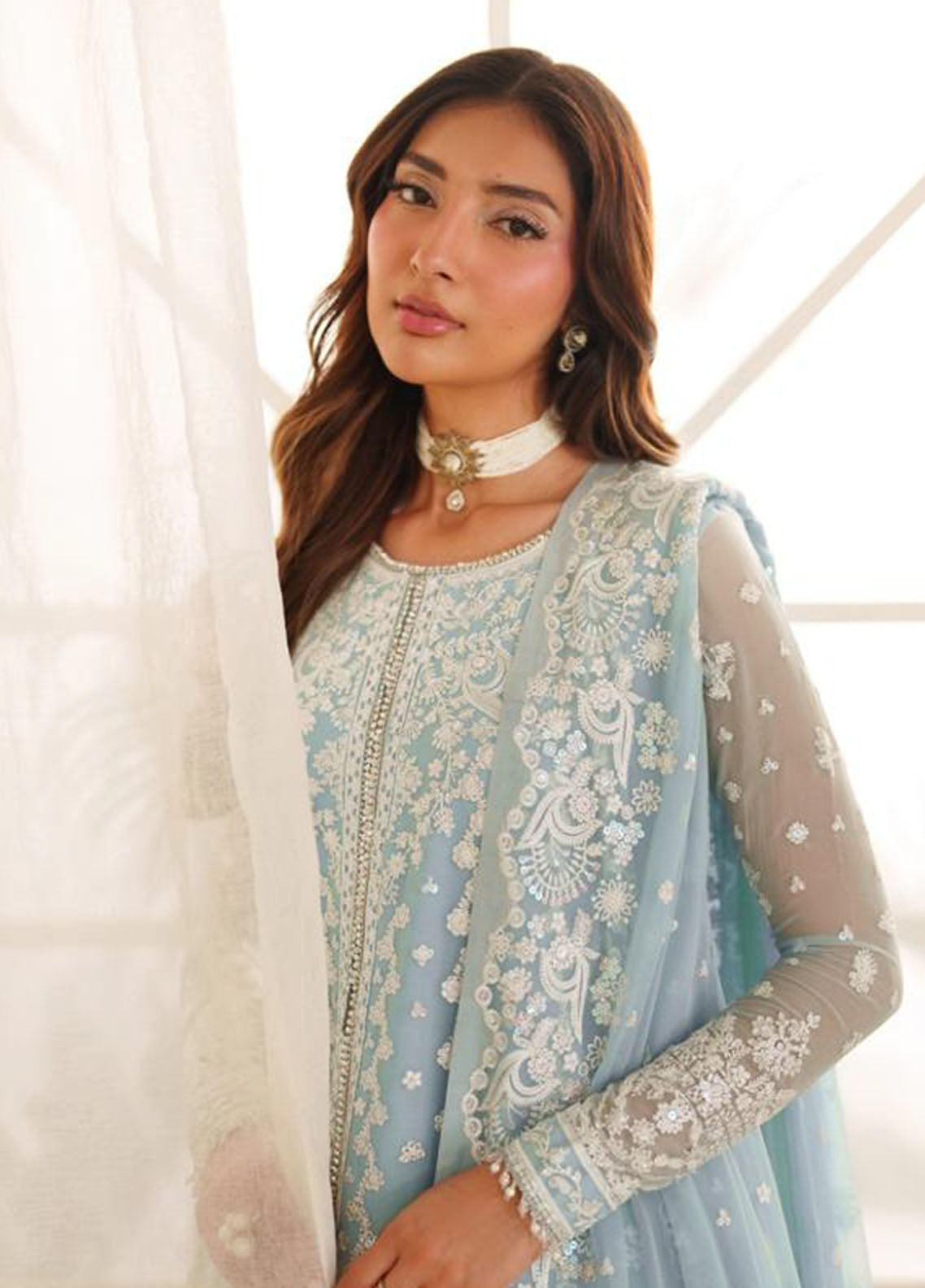 Meesa By Zarif Luxur Formals Embroidered Chiffon 3 Piece Unstitched Suit ZF25MLF D-04 MUNAAR Meesa By Zarif Luxur Formals Embroidered Chiffon 3 Piece Unstitched Suit ZF25MLF D-04 MUNAAR